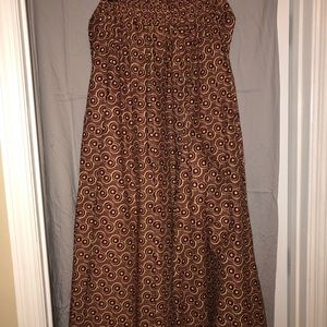 Long African print skirt